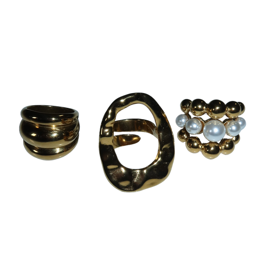 18k Gold Statement Rings